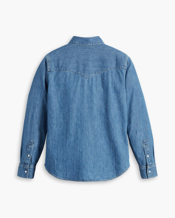 levi's® women's essential western shirt 167860017XS- Going Steady 5 - Blue  – Levi's Hong Kong