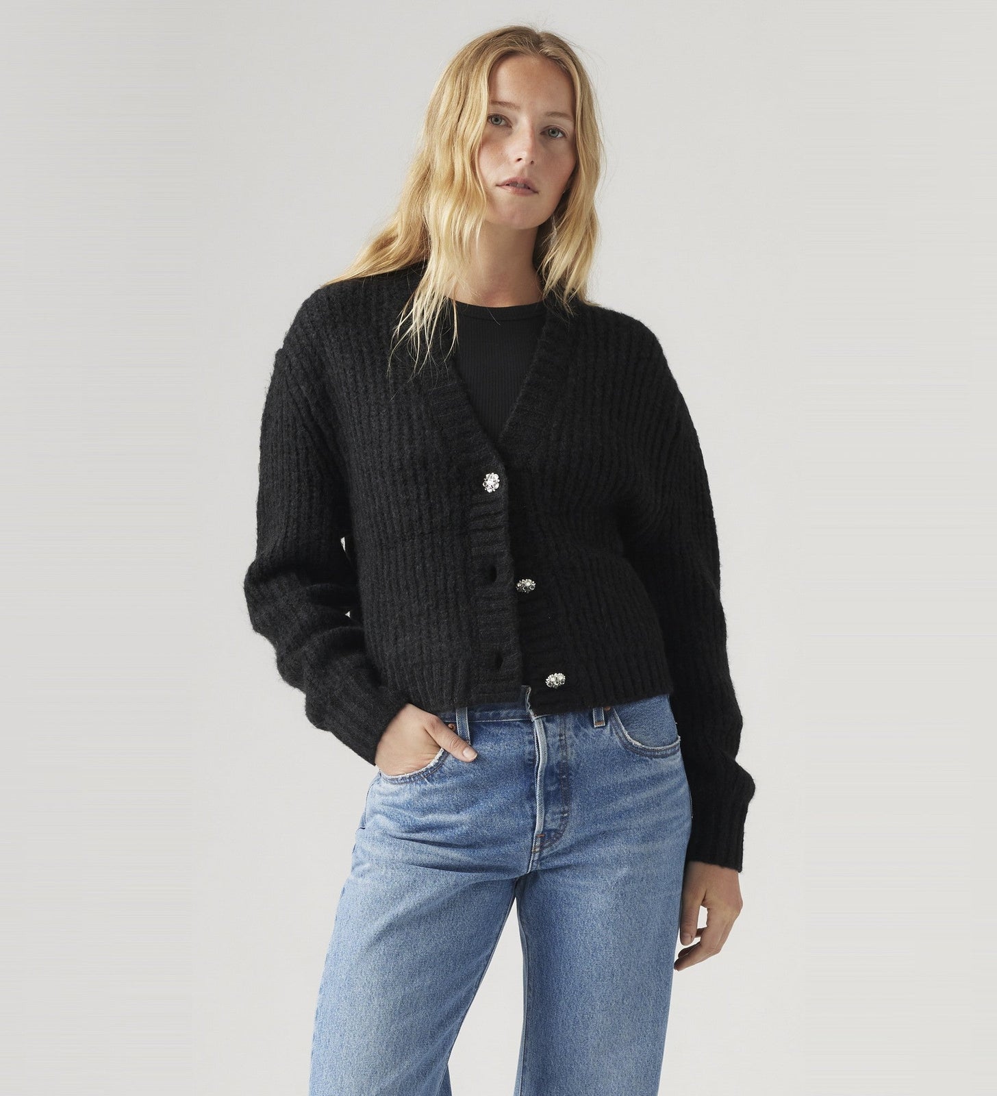 levi's® gala fairisle開襟毛衣| 女裝 A88990001XXS- Caviar – Levi's 香港