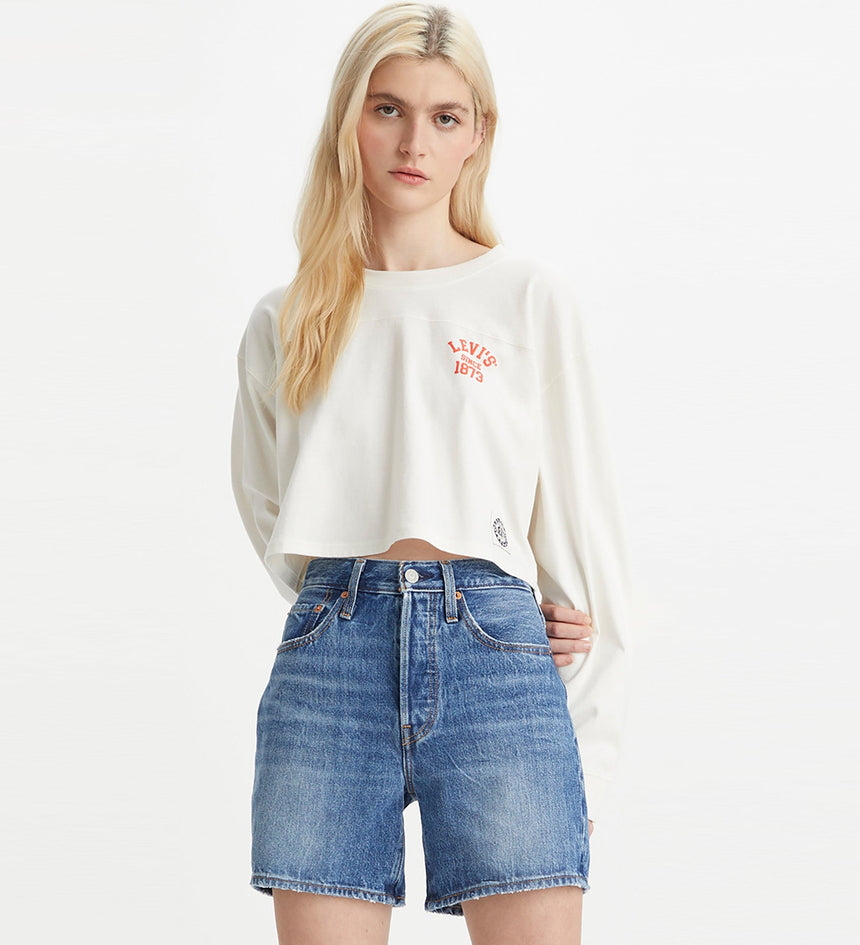 levi's®印花短版長袖tee | 女裝 A49290000XXS- Tofu – Levi's 香港