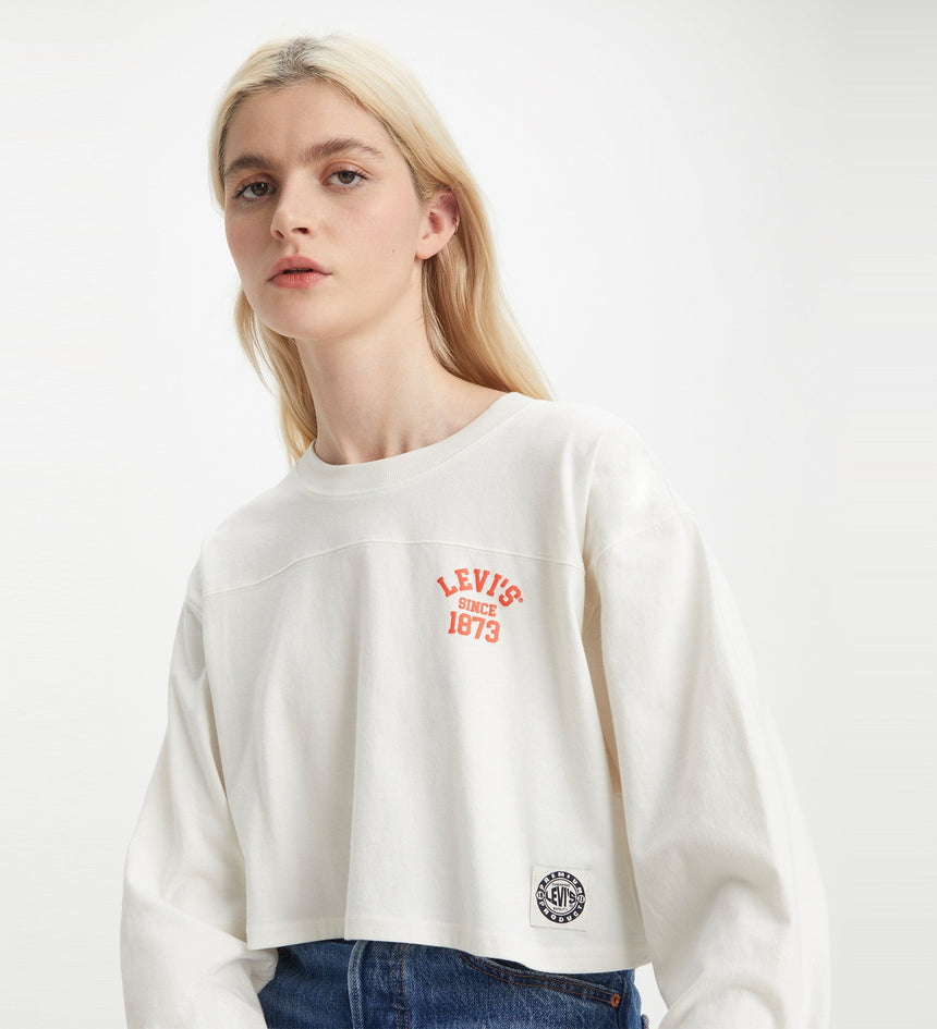 levi's®印花短版長袖tee | 女裝 A49290000XXS- Tofu – Levi's 香港