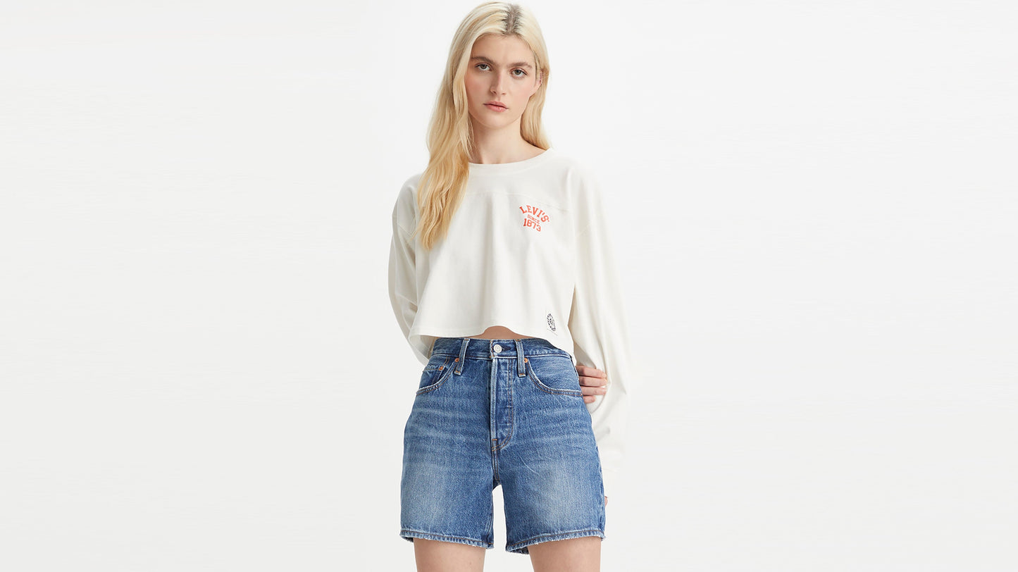 Levi's® Women's Graphic Cropped Football T-Shirt