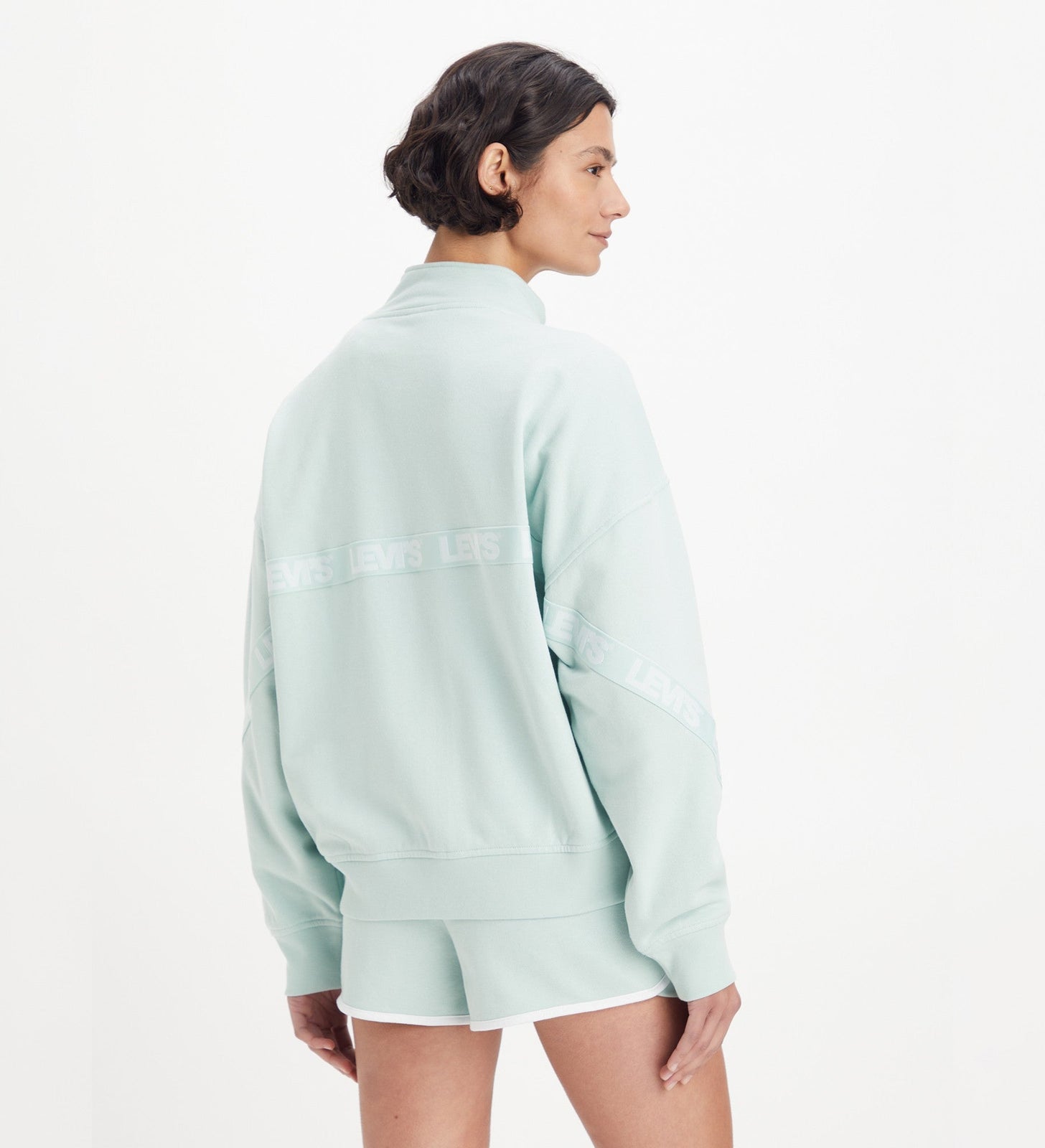 levi's® women's graphic flex zip-up sweatshirt A62250000L- Zip Minimal Sport Logo Taping Surf Spray – Levi's Hong Kong