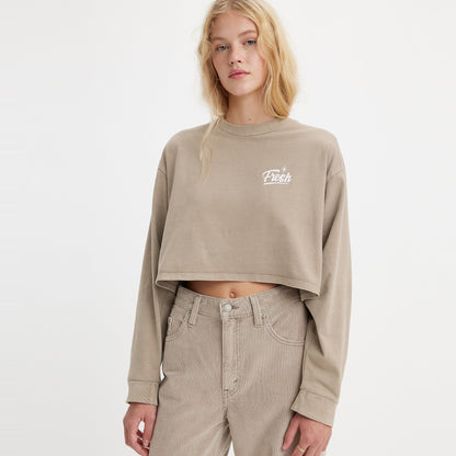 Levi's® Women's Graphic Long Sleeve Reese Cropped Tee