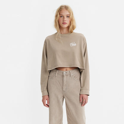 Levi's® Women's Graphic Long Sleeve Reese Cropped Tee