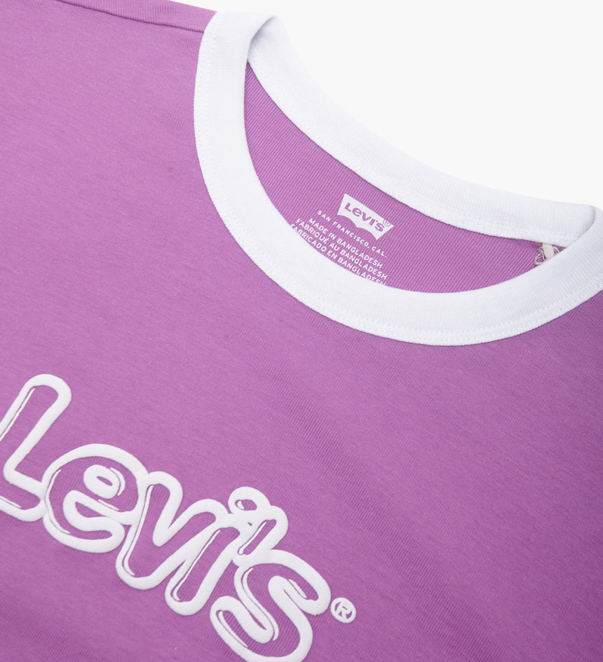 levi's® women's graphic ringer mini t-shirt A35230046XS- Bubble Logo Iris Orchid - Pink – Levi's Hong Kong