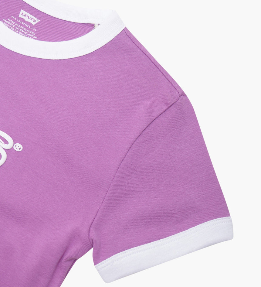 levi's® women's graphic ringer mini t-shirt A35230046XS- Bubble Logo Iris Orchid - Pink – Levi's Hong Kong