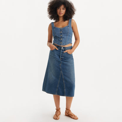 Levi's® Women's High-Rise A-Line Deconstructed Skirt