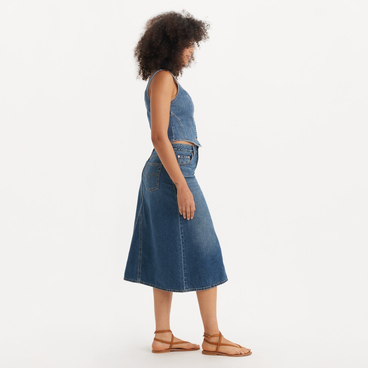 Levi's® Women's High-Rise A-Line Deconstructed Skirt