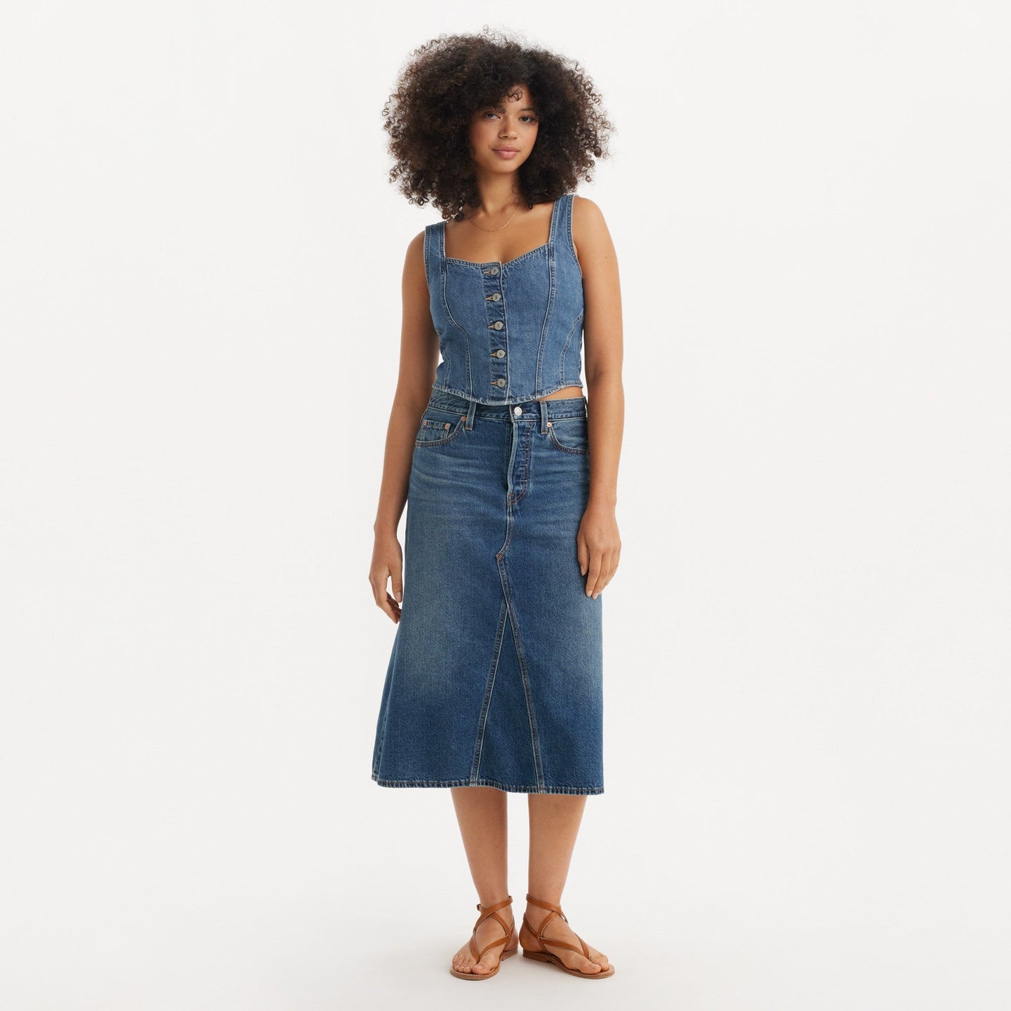 Levi's® Women's High-Rise A-Line Deconstructed Skirt