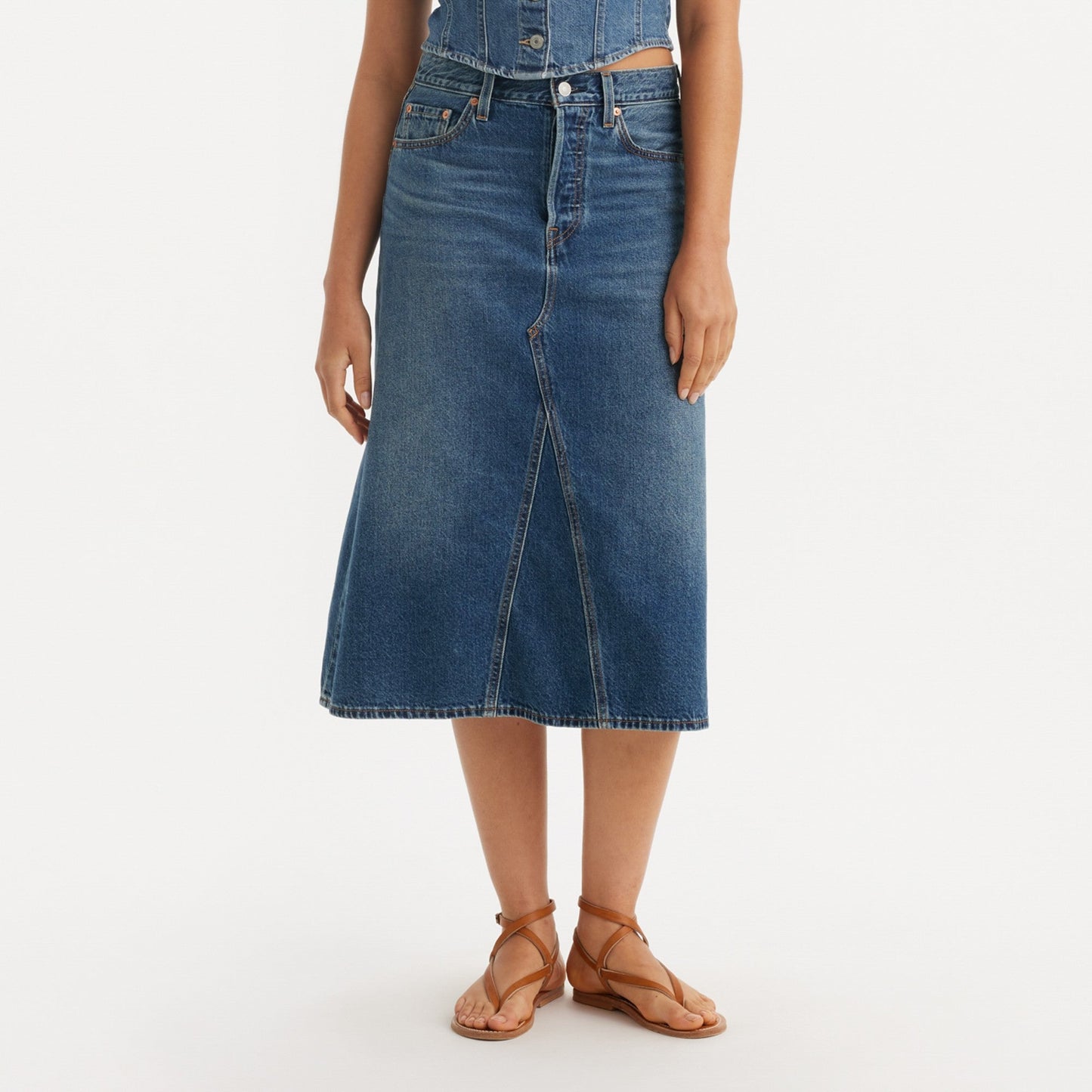 Levi's® Women's High-Rise A-Line Deconstructed Skirt