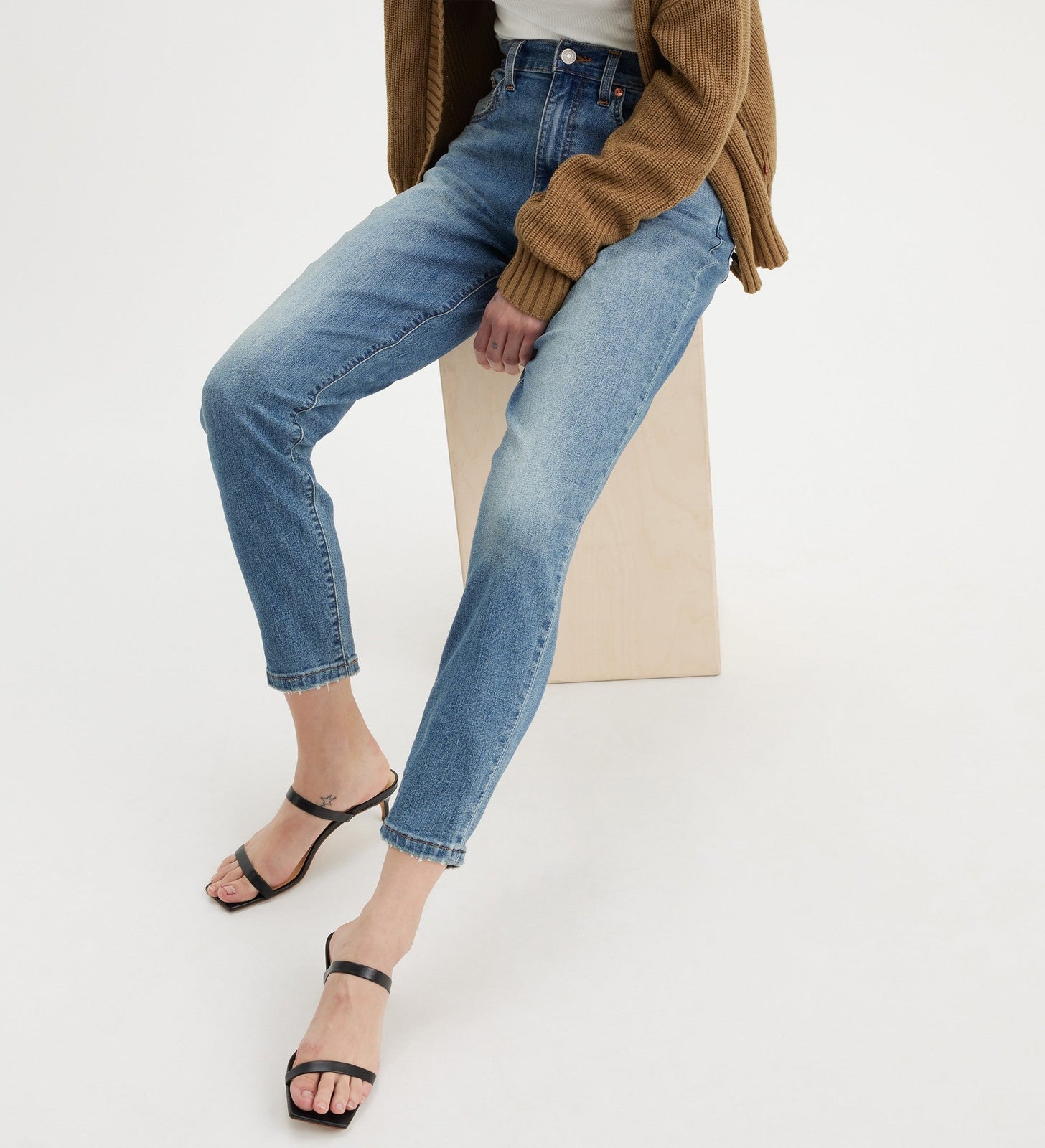 levi's® 高腰男友 boyfriend 牛仔褲 | 女裝 8587301312427 Cool Blue And True - Med Indigo - Worn In – Levi's 香港