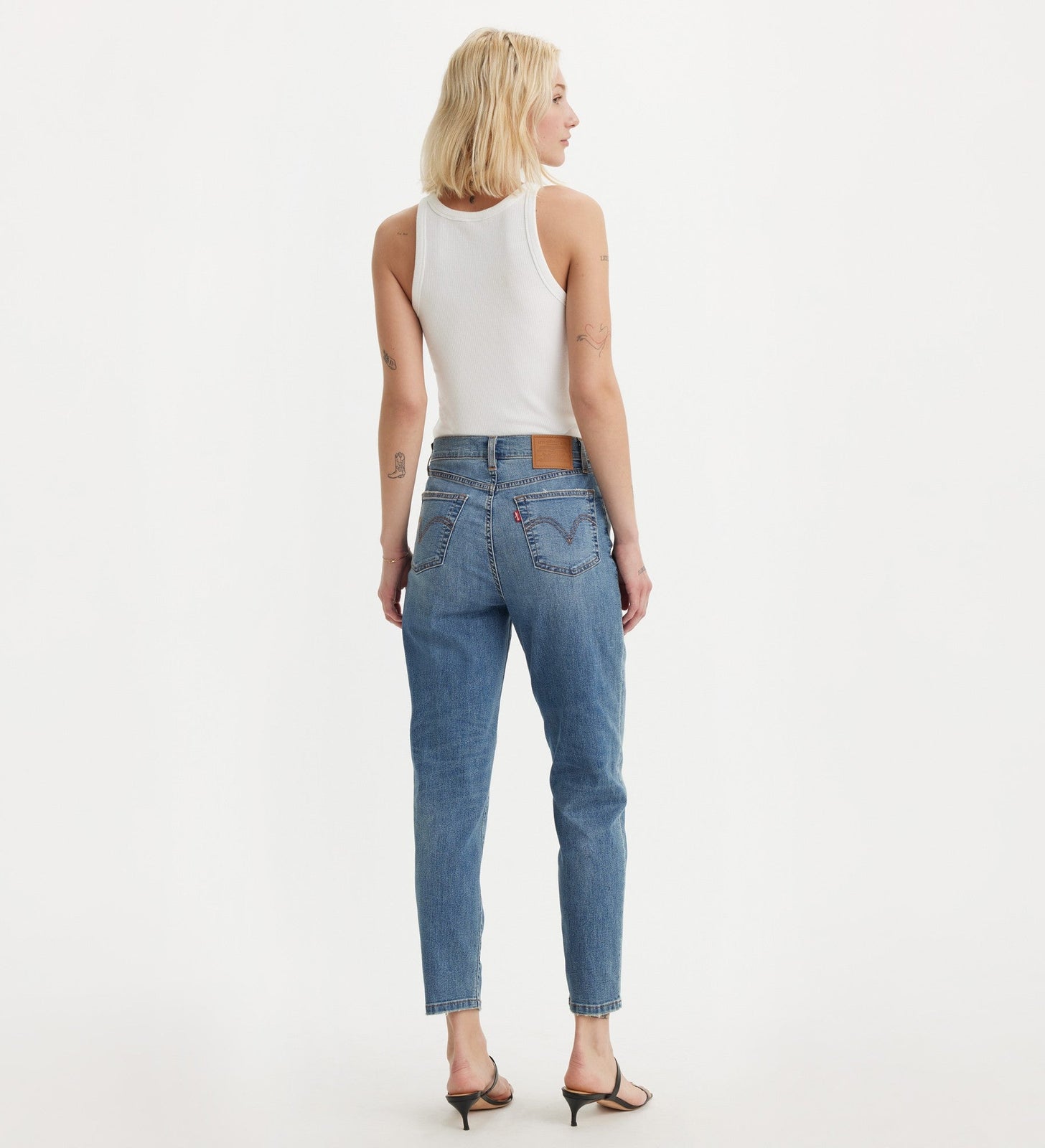 levi's® 高腰男友 boyfriend 牛仔褲 | 女裝 8587301312427 Cool Blue And True - Med Indigo - Worn In – Levi's 香港