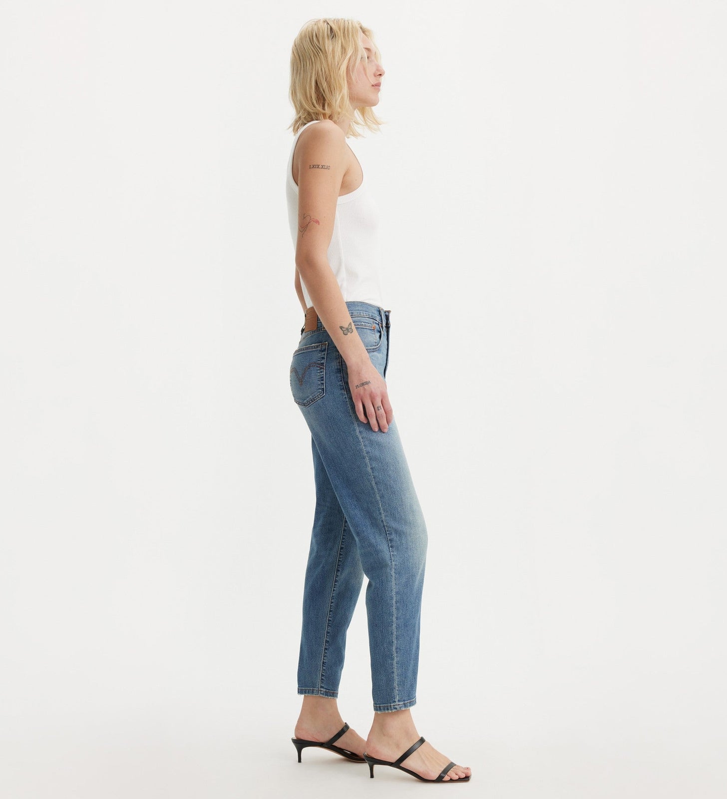 levi's® 高腰男友 boyfriend 牛仔褲 | 女裝 8587301312427 Cool Blue And True - Med Indigo - Worn In – Levi's 香港