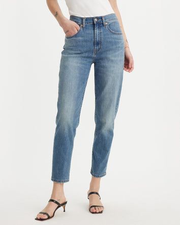 levi's® women's high-rise boyfriend jeans 8587301312527 Cool Blue And True - Med Indigo - Worn In  – Levi's Hong Kong