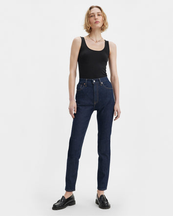 levi's® women's high-rise slim jeans A589100002429 MOJ High Rise Slim Dark Rinse  – Levi's Hong Kong