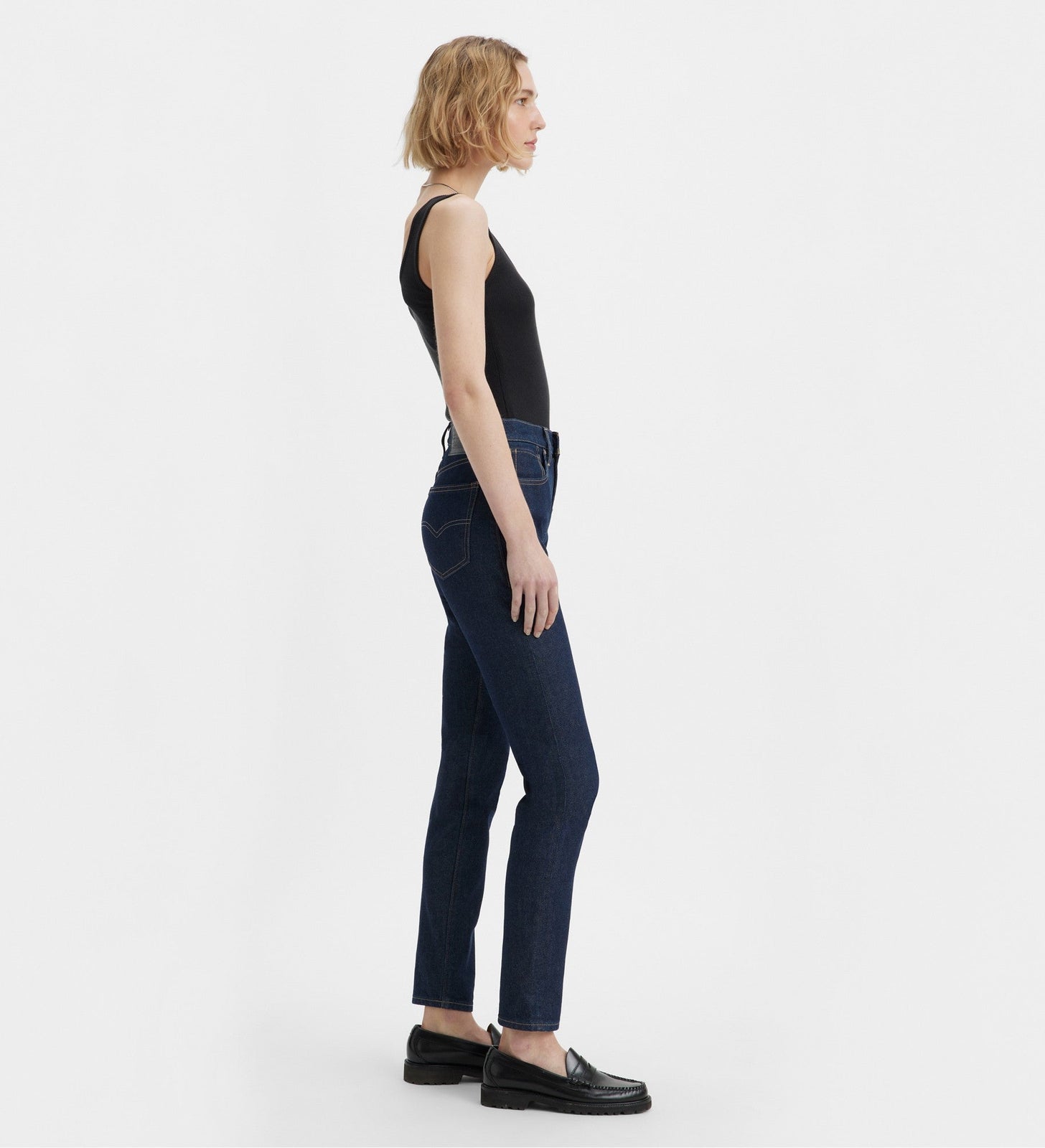 levi's® 高腰修身牛仔褲 | 女裝 A589100002429 MOJ High Rise Slim Dark Rinse – Levi's 香港