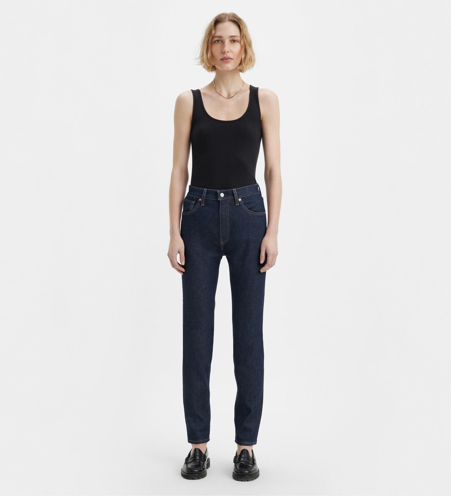 levi's® 高腰修身牛仔褲 | 女裝 A589100002429 MOJ High Rise Slim Dark Rinse – Levi's 香港
