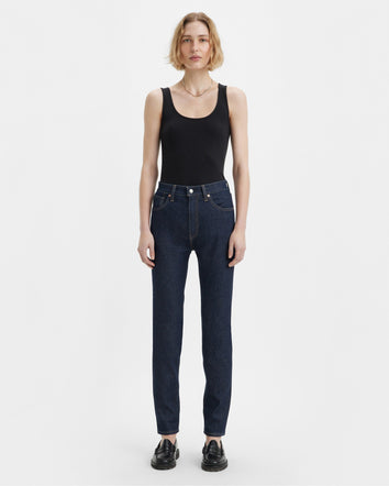 levi's® women's high-rise slim jeans A589100002429 MOJ High Rise Slim Dark Rinse  – Levi's Hong Kong