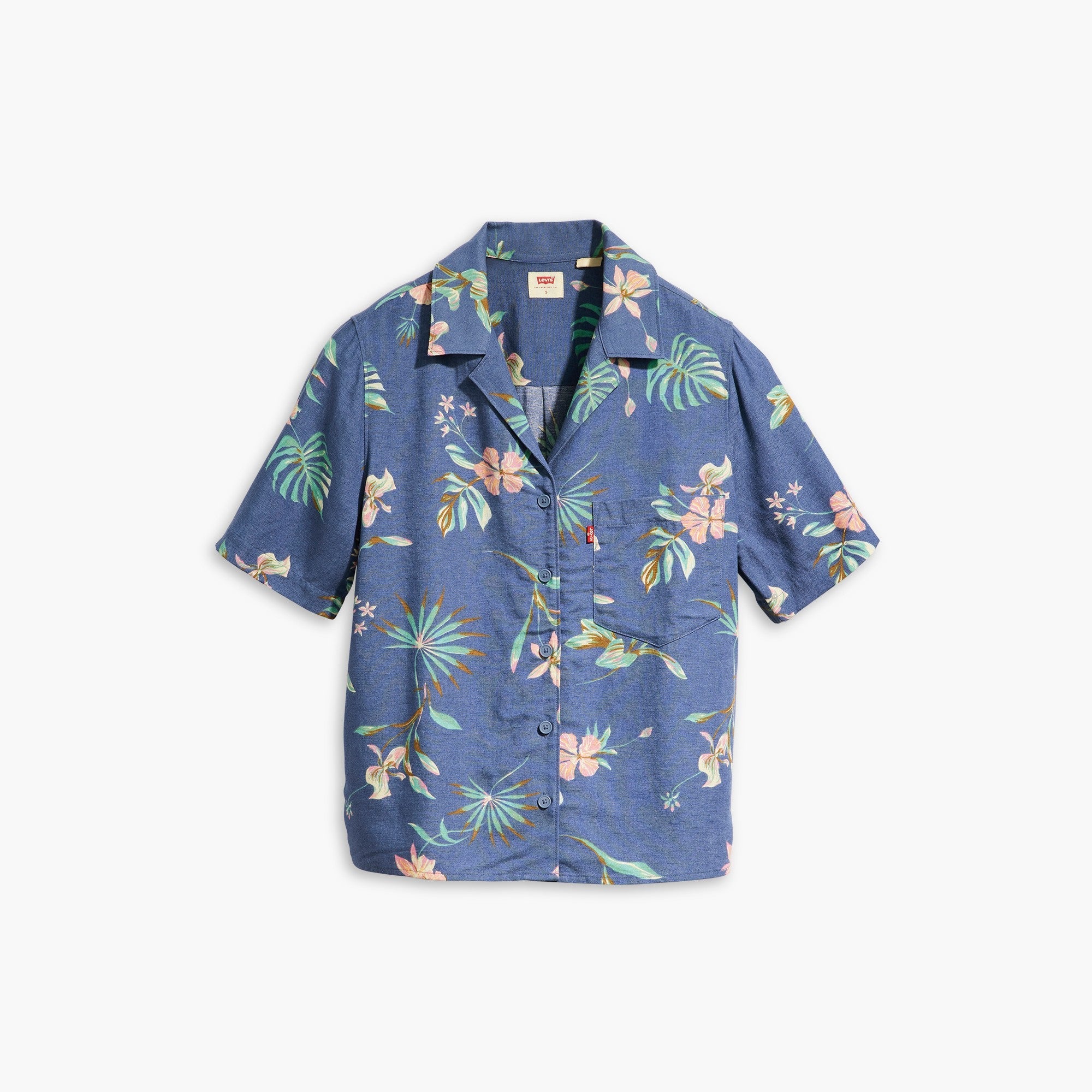 Levi s Women s Joyce Resort Shirt Delilah Floral Coastal Fjord Levi s HK Levi s Hong Kong