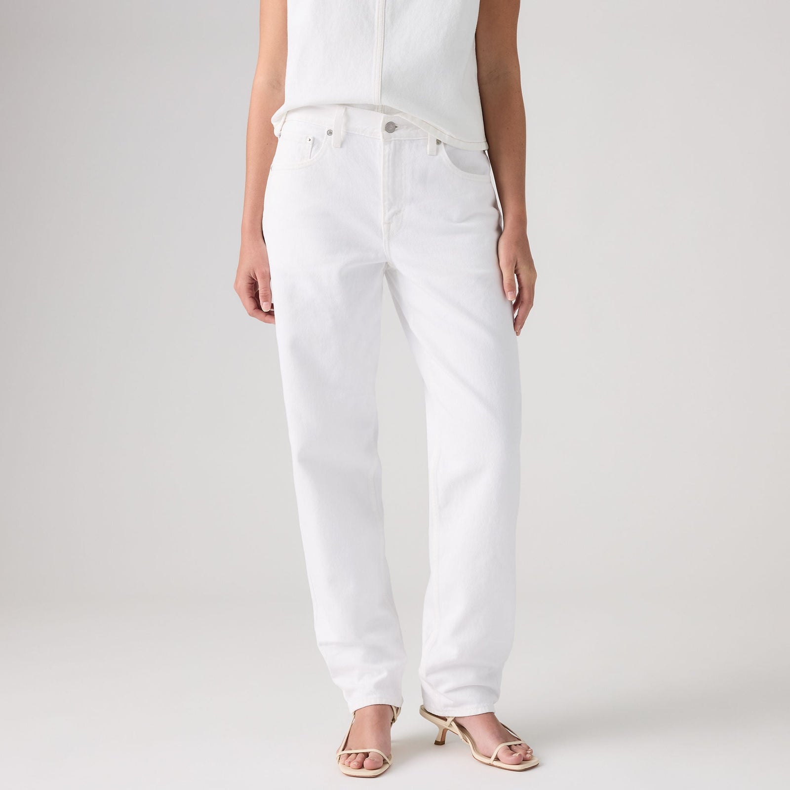 levi's® women's loose taper jeans 0083N00032429 White – Levi's Hong Kong