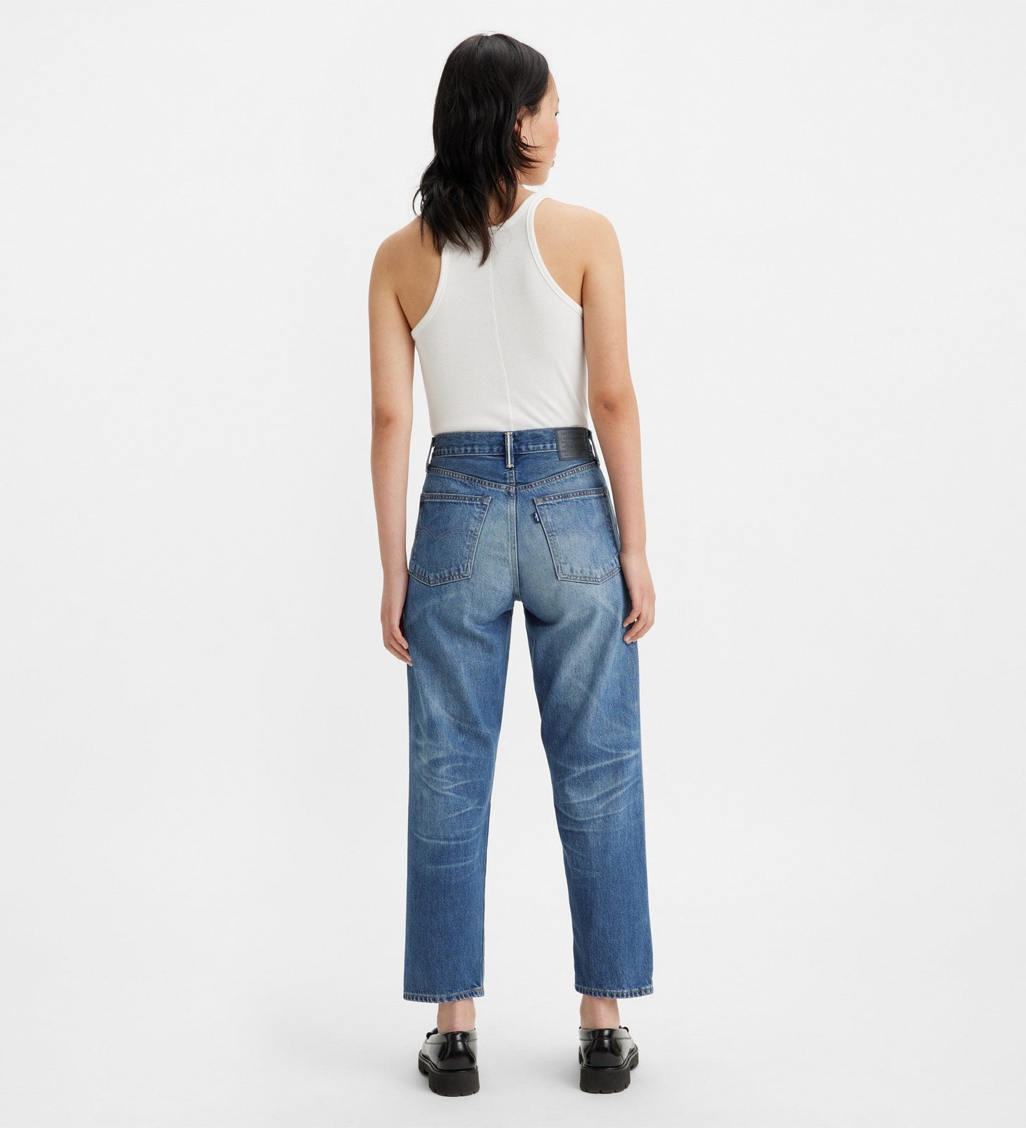 levi's® women's made in japan column jeans A588800012327 MIJ Monsho Medium Worn In – Levi's Hong Kong