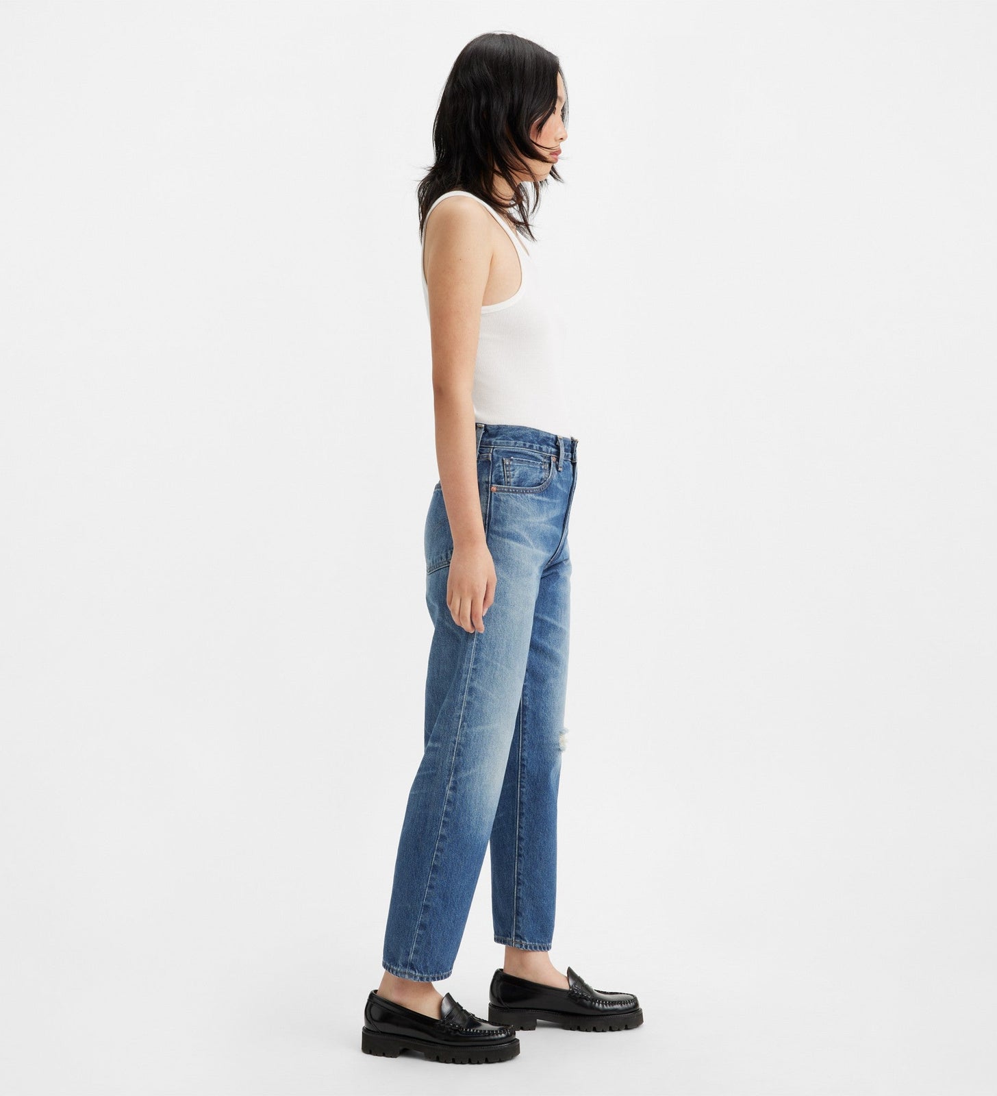 levi's® women's made in japan column jeans A588800012327 MIJ Monsho Medium Worn In – Levi's Hong Kong