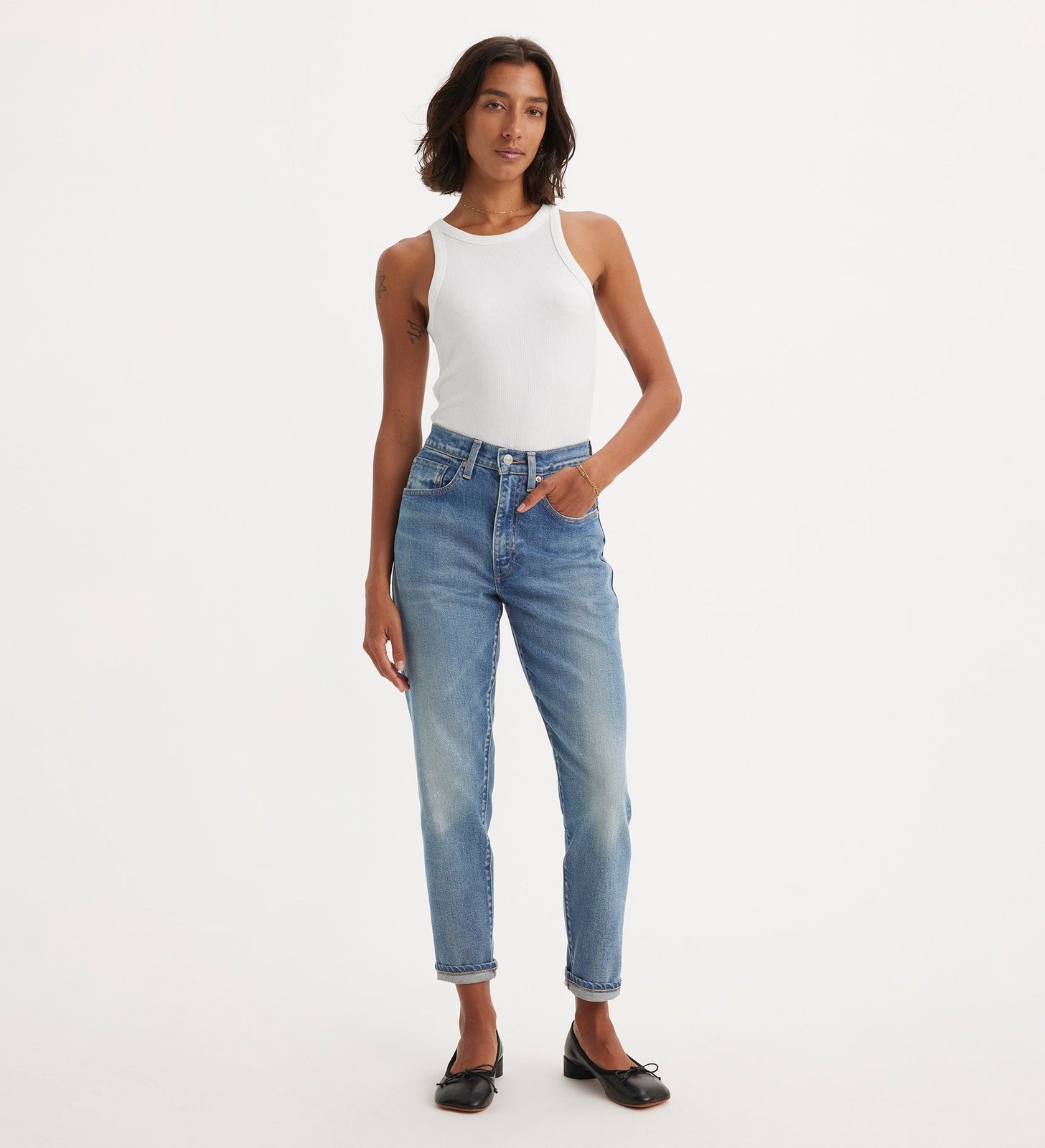 levi's® mij 日本製高腰男友 boyfriend 牛仔褲 | 女裝 A589300042727 MIJ Tansui – Levi's 香港