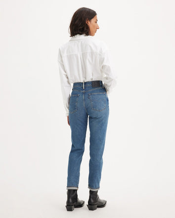 levi's® 日本製高腰修身牛仔褲 | 女裝 A589100022429 Mij Nonkina - Med Indigo - Worn In  – Levi's 香港