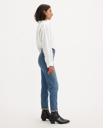 levi's® 日本製高腰修身牛仔褲 | 女裝 A589100022429 Mij Nonkina - Med Indigo - Worn In  – Levi's 香港