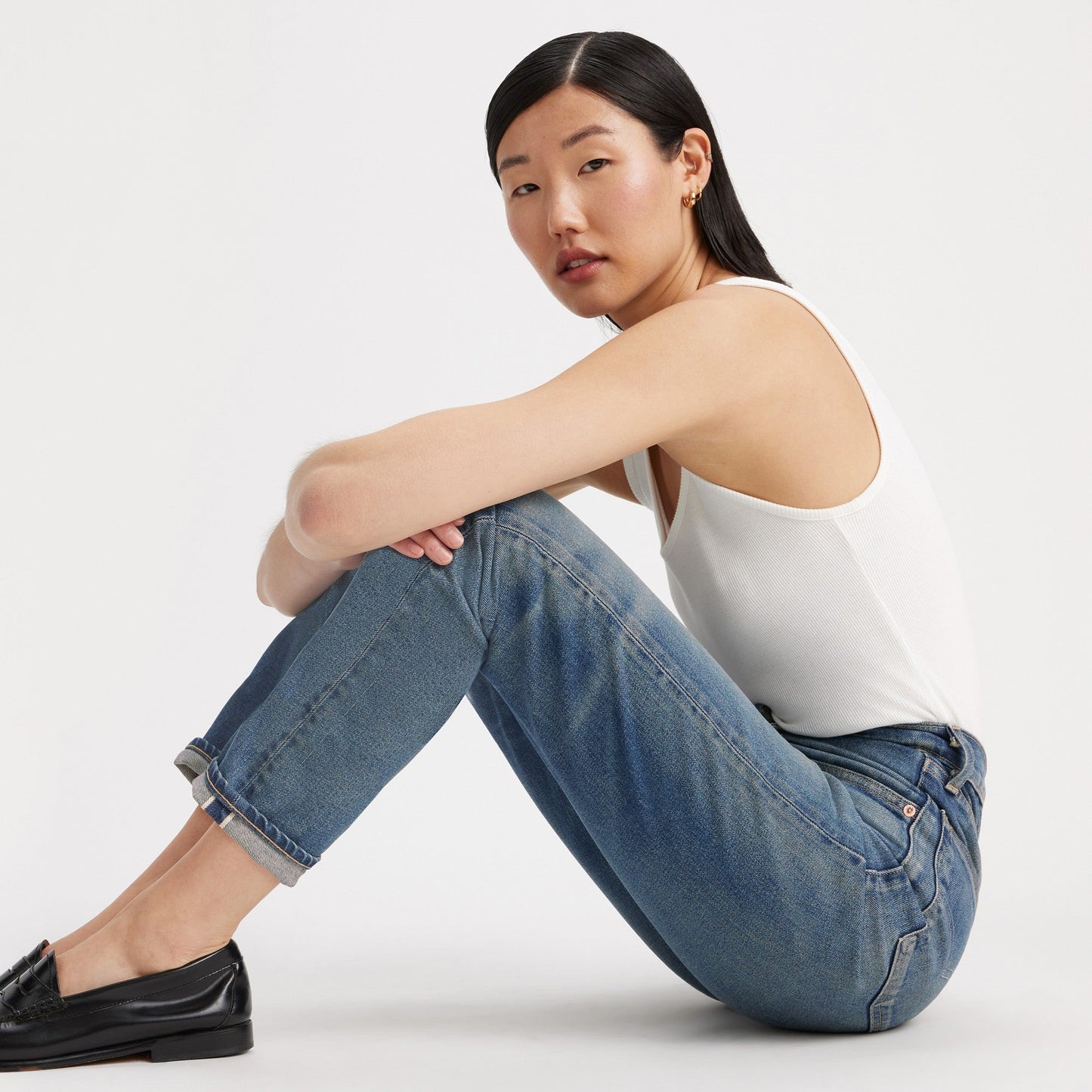 Levi’s®  日本製高腰男友牛仔褲| 女裝