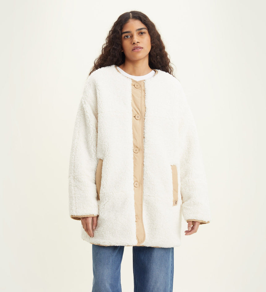 levi's®marlowe羊羔毛雙面外套 | 女裝 A32590000XXS- Coconut Milk – Levi's 香港