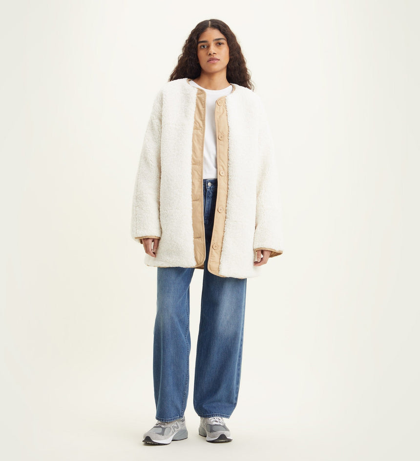 levi's®marlowe羊羔毛雙面外套 | 女裝 A32590000XXS- Coconut Milk – Levi's 香港
