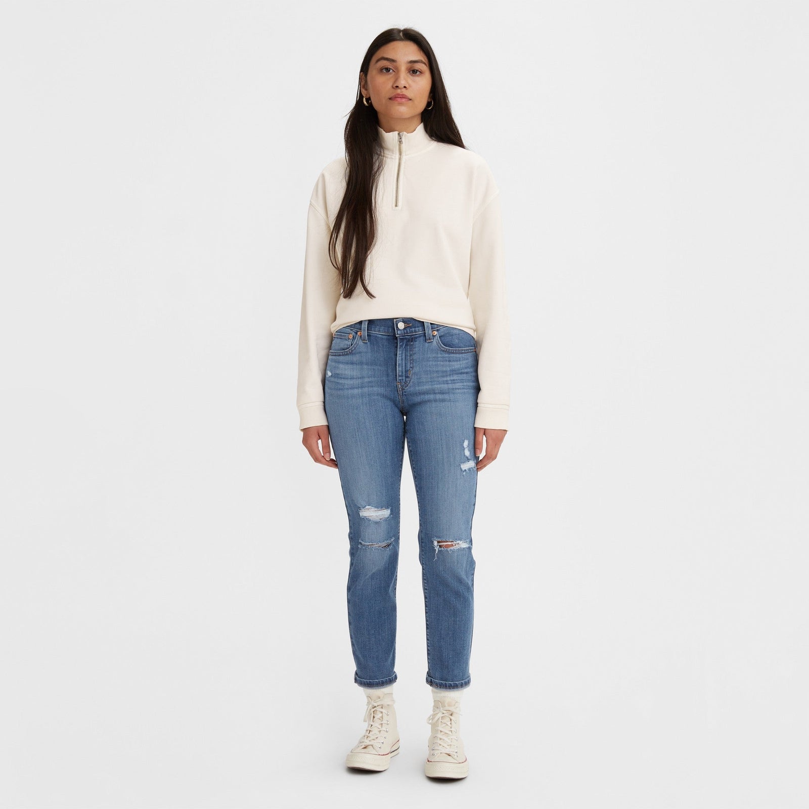levi's® women's mid-rise boyfriend jeans 1988702662427 Lapis Holiday – Levi's Hong Kong
