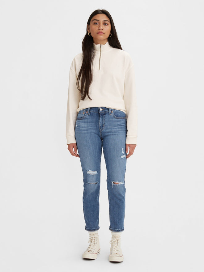 levi's® women's mid-rise boyfriend jeans 1988702662427 Lapis Holiday  – Levi's Hong Kong