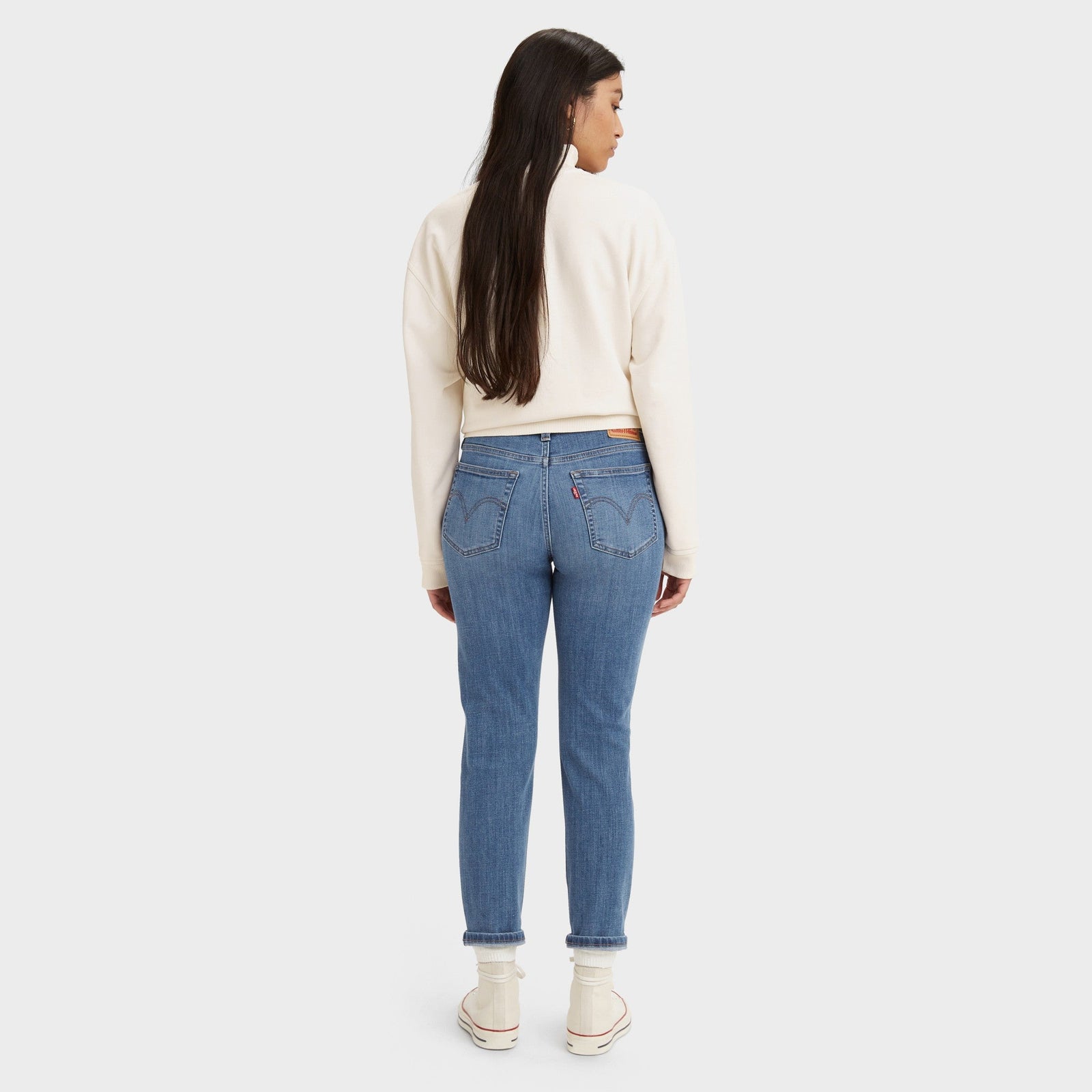 levi's® women's mid-rise boyfriend jeans 1988702662427 Lapis Holiday – Levi's Hong Kong
