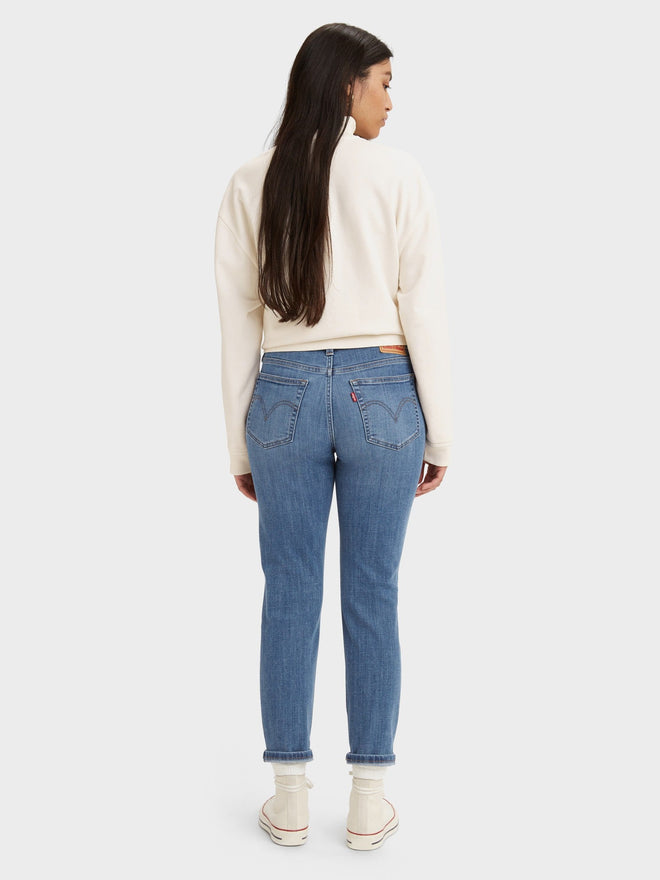 levi's® women's mid-rise boyfriend jeans 1988702662427 Lapis Holiday  – Levi's Hong Kong