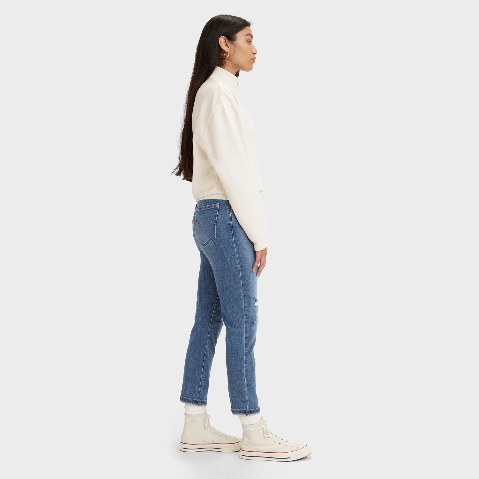 levi's® women's mid-rise boyfriend jeans 1988702662427 Lapis Holiday – Levi's Hong Kong