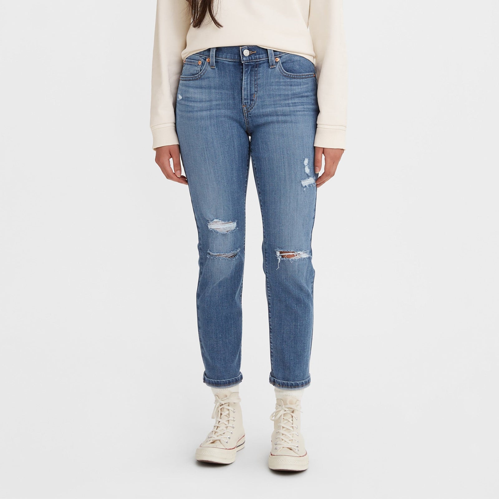 levi's® women's mid-rise boyfriend jeans 1988702662427 Lapis Holiday – Levi's Hong Kong