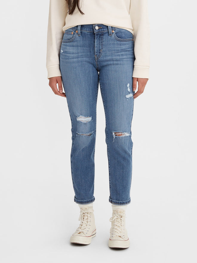 levi's® women's mid-rise boyfriend jeans 1988702662427 Lapis Holiday  – Levi's Hong Kong