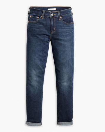levi's® women's mid-rise boyfriend jeans 1988703182427 Dark Indigo  – Levi's Hong Kong