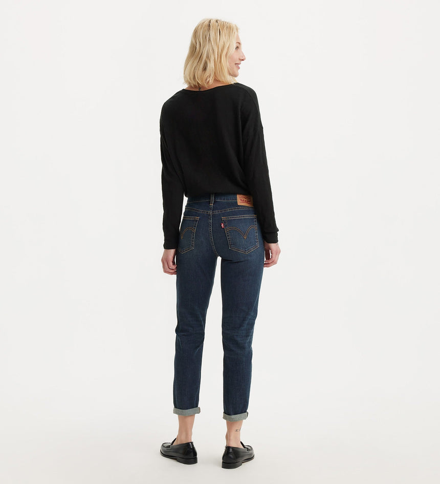 levi's® 中腰男友風牛仔褲 | 女裝 1988703182427 Dark Indigo – Levi's 香港