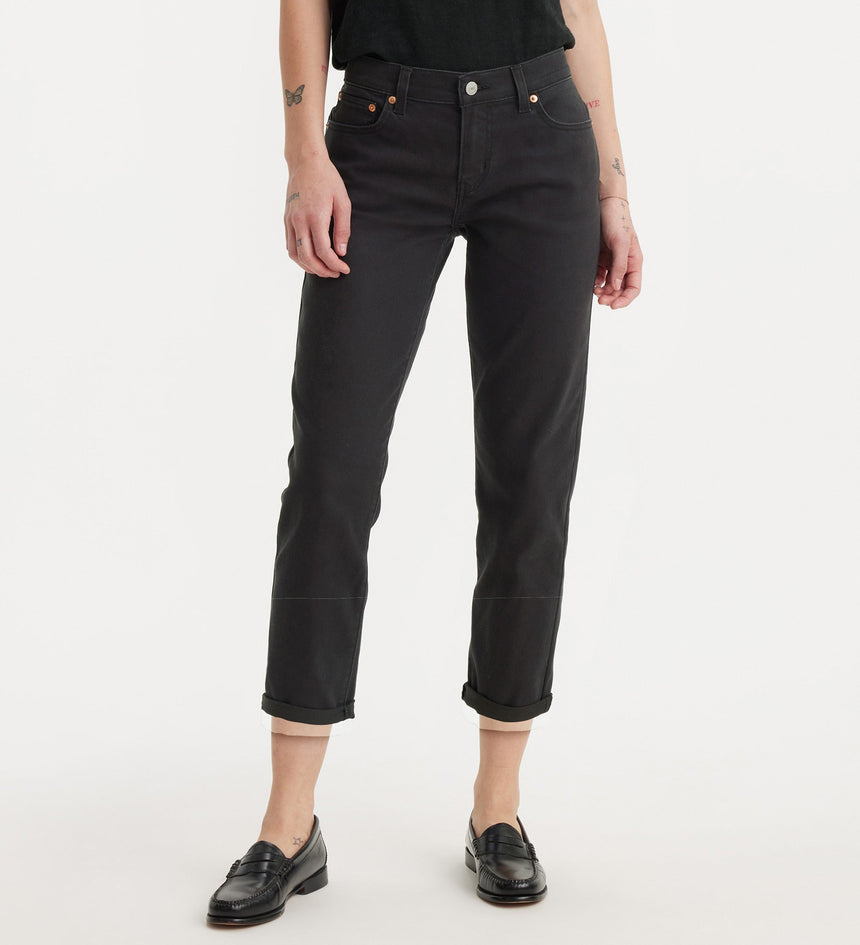 levi's® women's mid-rise boyfriend jeans 1988703242427 Black – Levi's Hong Kong