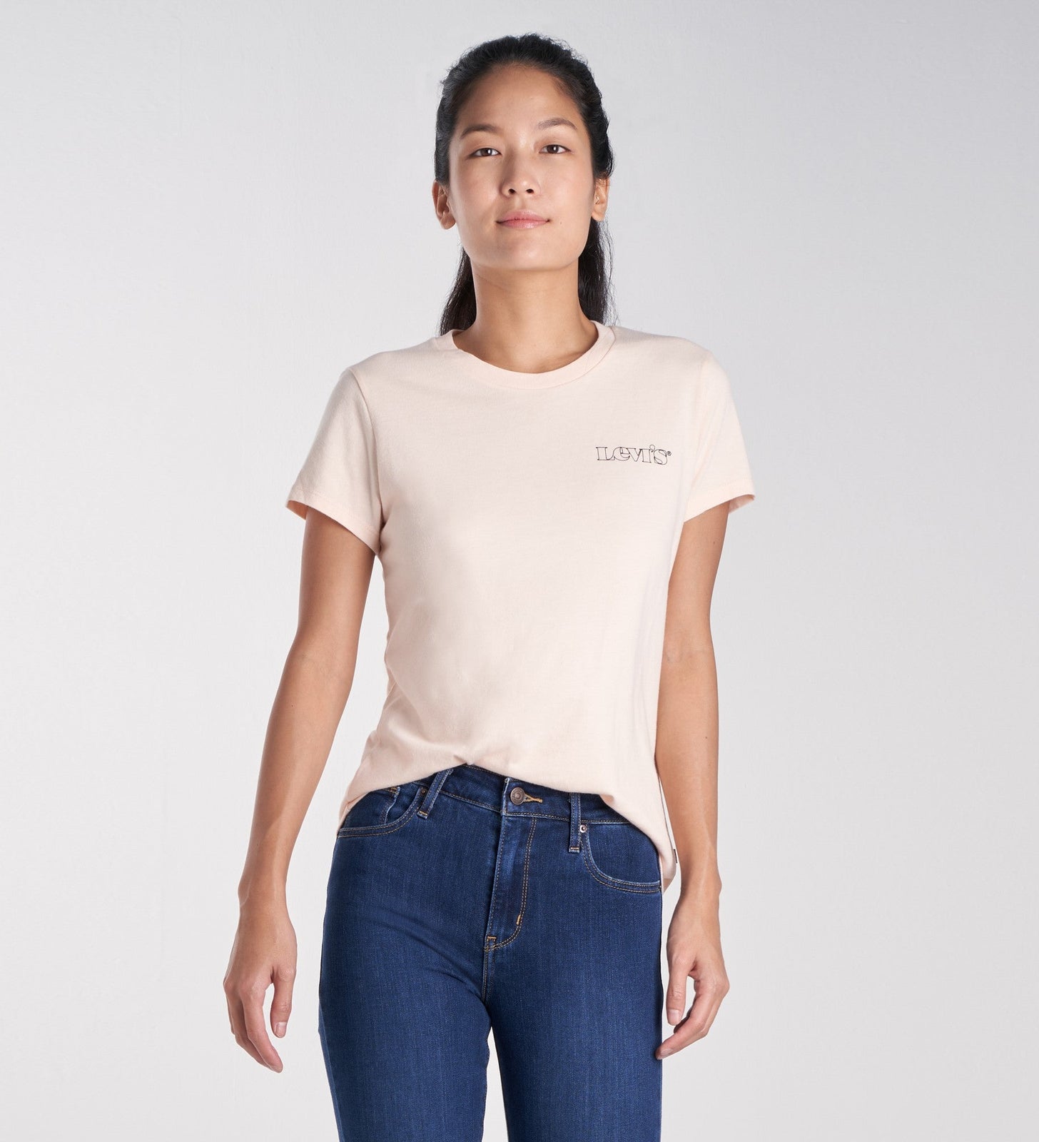 levi's® women's perfect t-shirt 173691245XS- New Logo Chest Hit_Perf.Cool T Scallop Shell – Levi's Hong Kong