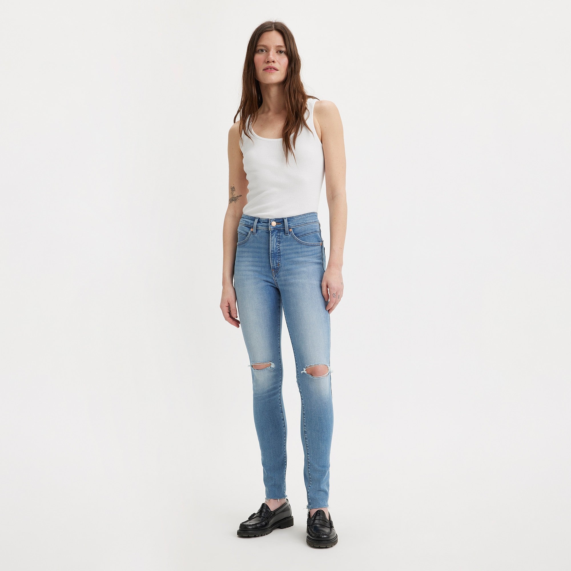 Levi s Women s Revel Shaping High Rise Skinny Jeans Rolling To It Medium Indigo Worn In Levi s HK Levi s Hong Kong