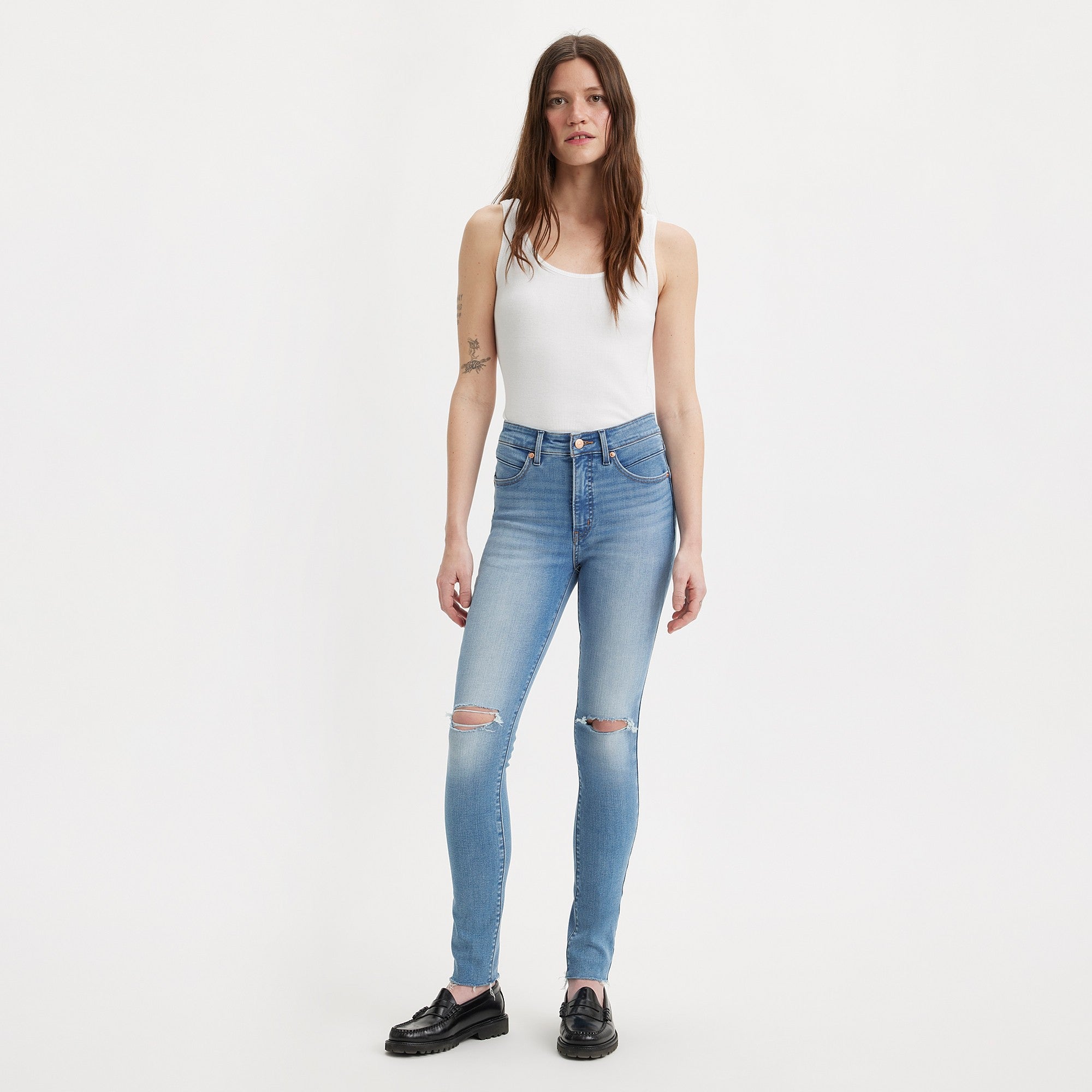 Levi s Women s Revel Shaping High Rise Skinny Jeans Rolling To It Medium Indigo Worn In Levi s HK Levi s Hong Kong