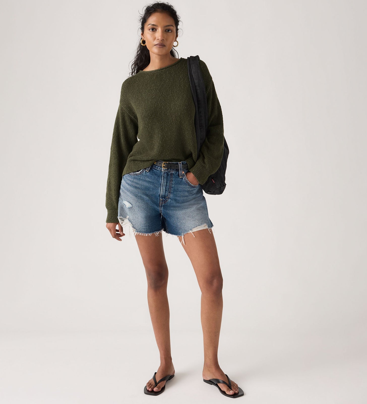 levi's® women's ribcage shorts 005DS000024- Dark Indigo – Levi's Hong Kong