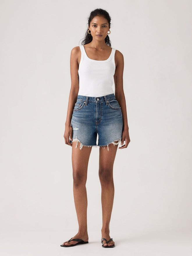 levi's® ribcage 短牛仔褲 | 女裝   005DS000024- Dark Indigo  – Levi's 香港