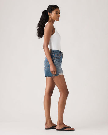 levi's® ribcage 短牛仔褲 | 女裝   005DS000024- Dark Indigo  – Levi's 香港