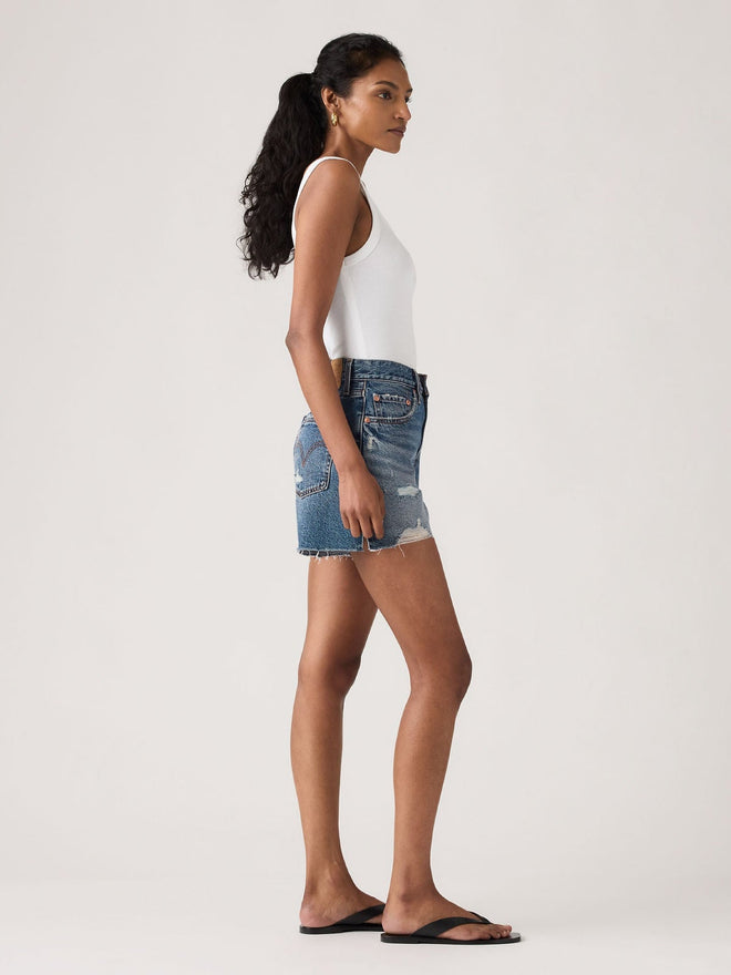 levi's® ribcage 短牛仔褲 | 女裝   005DS000024- Dark Indigo  – Levi's 香港