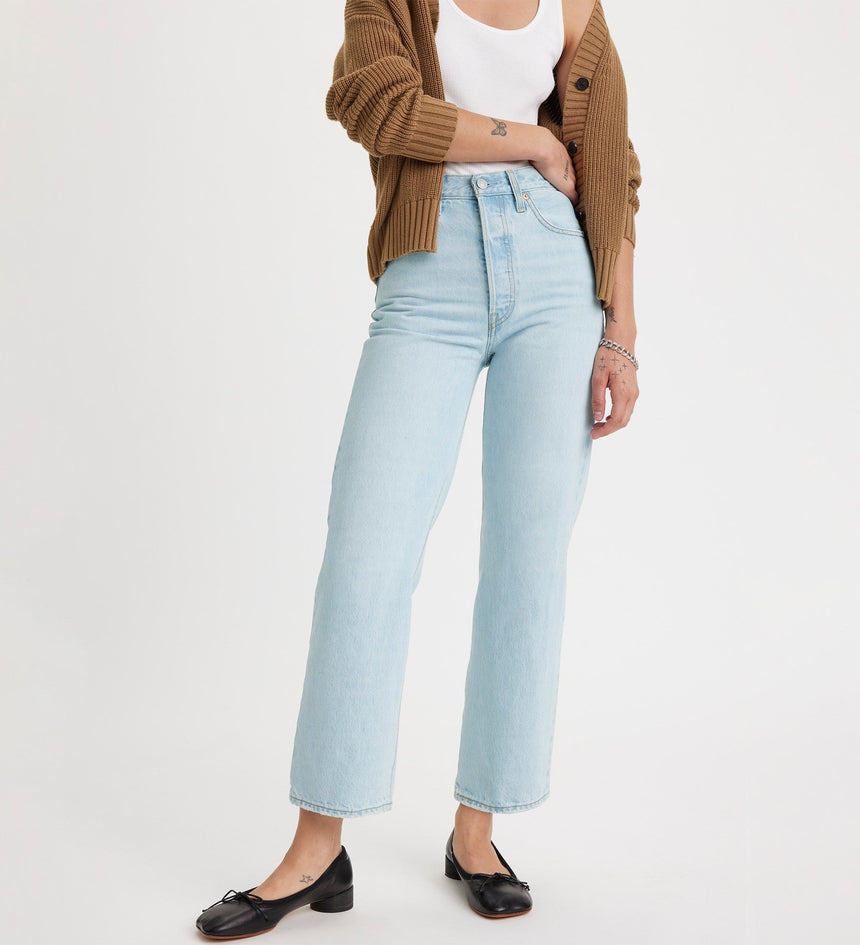 levi's® ribcage 高腰直腳牛仔褲 | 女裝 7269301112527 Ojai Shore - Blue – Levi's 香港